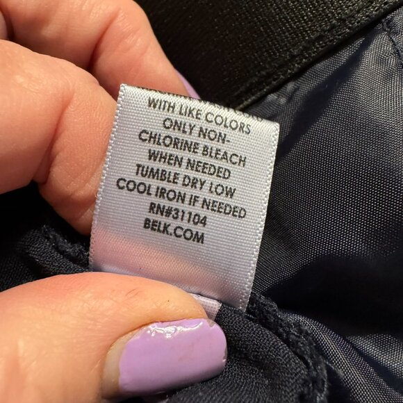 ❤️KIM ROGERS NAVY PANTS/SLACKS/OFFICE   SIZE: 18 PETITE    #D - Picture 7 of 8